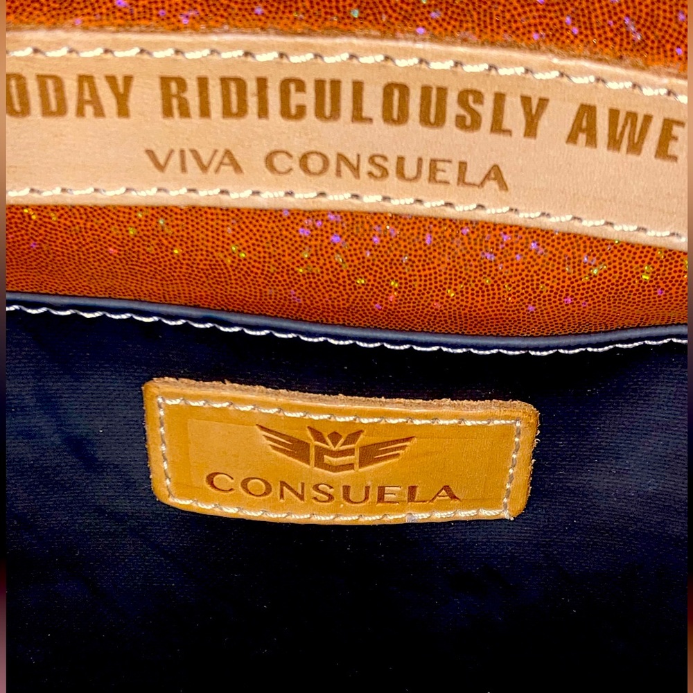 Consuela Leather trim snakeskin print tote bag - Picture 4 of 12